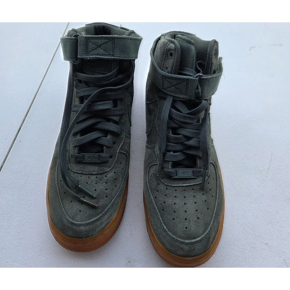 Nike AirForce 1 High '07 WB Outdoor Green Suede Gum Sole AA1118-300 Men's Size 8